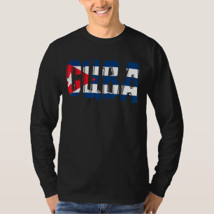 Cuba vlag cubaanse kaarten cuba voor vrouwen en ma t-shirt