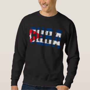 Cuba vlag cubaanse kaarten cuba voor vrouwen en ma trui