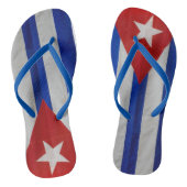 Cuba Vlag Cuban Souvenir Teenslippers (Voetbed)