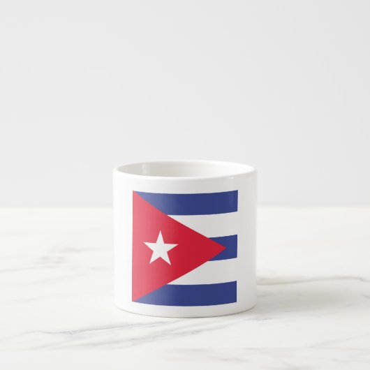 Cuba Vlag Embleem Espresso Kop (Voorkant)