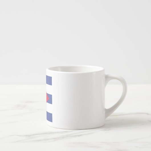 Cuba-vlag Emblem Espresso Kop (Rechts)