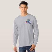 Cuba - vlag en wapenschild t-shirt (Voorkant volledig)