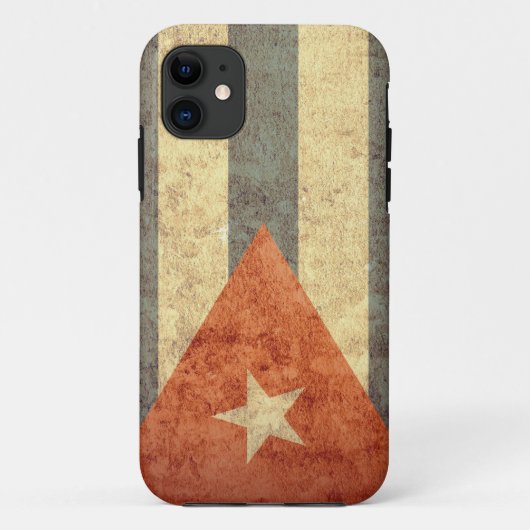 Cuba vlag - Grunge Case-Mate iPhone Case (Achterkant)
