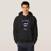 Cuba Vlag hart van de Duitse stad Hoodie (Voorkant volledig)