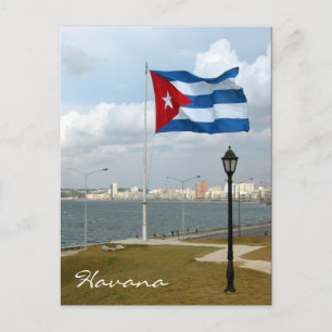 cuba vlag havana briefkaart