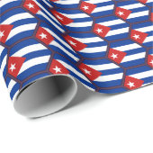 Cuba Vlag Honeycomb Wrapping Paper Cadeaupapier (Rol Hoek)