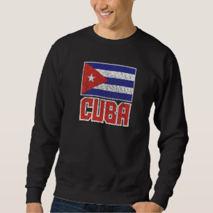 Cuba Vlag in verbijsterd recro Cuban Pride Trui