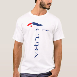 Cuba Vlag Kaart T-shirt