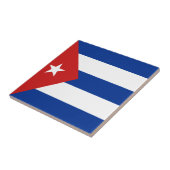 Cuba - Vlag keramische tegel Tegeltje (Zijkant)