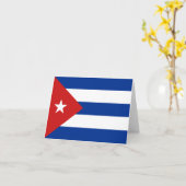 Cuba Vlag Notitiekaart (Gele Bloem)