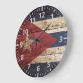 Cuba Vlag op oude houten graan Grote Klok (Hoek)