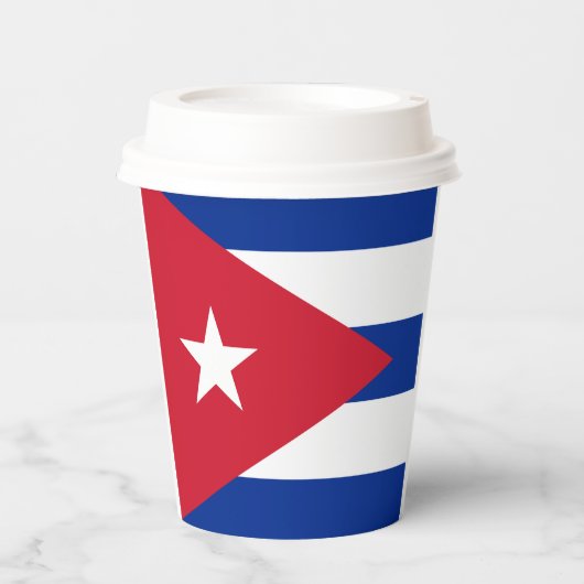 Cuba vlag Papieren kop Bekers (Voorkant)
