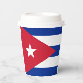 Cuba vlag Papieren kop Papieren Bekers (Voorkant)