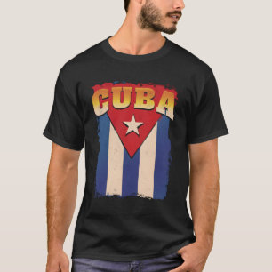 Cuba Vlag Patriottisch Steun Cubaanse Revolutie T-shirt