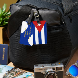 Cuba Vlag Patriottische Vakantie Bagagelabel