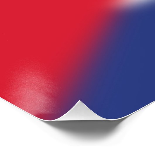 Cuba-vlag Perfect Poster (Hoek)