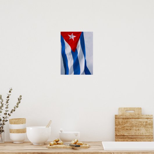 cuba vlag poster (Keuken)