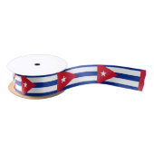 Cuba vlag Ribbon Satijnen Lint (Spoel)