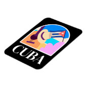 Cuba Vlag Salsa Magneet (Linkerzijde)