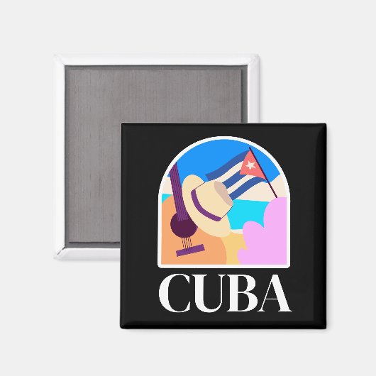 Cuba Vlag Salsa  Magneet (Voorkant / Achterkant)