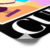 Cuba Vlag Salsa  Poster (Hoek)