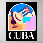 Cuba Vlag Salsa  Poster (Voorkant)