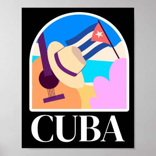 Cuba Vlag Salsa  Poster (Voorkant)