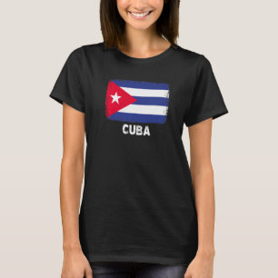 Cuba Vlag steunt Cubaanse bevolking Vrouwen Mannen T-shirt