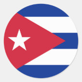 Cuba vlag Sticker (Voorkant)