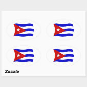 Cuba-vlag Sticker (Vel)