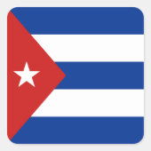Cuba-vlag Sticker (Voorkant)