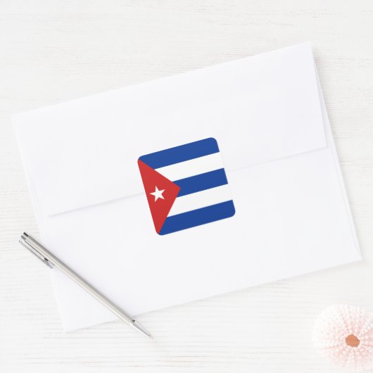 Cuba-vlag Sticker (Envelop)