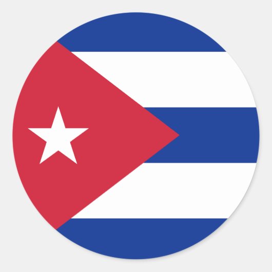 Cuba-vlag Sticker (Voorkant)