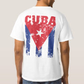 Cuba Vlag T-Shirt - label voor LIBRE (Achterkant)