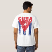 Cuba Vlag T-Shirt - label voor LIBRE (Achterkant volledig)