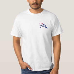 Cuba Vlag T-Shirt - label voor LIBRE