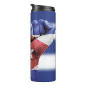 Cuba-vlag Thermosbeker (Geroteerd rechts)