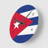 Cuba:Vlag van Cuba Ronde Klok (Hoek)