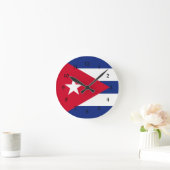 Cuba:Vlag van Cuba Ronde Klok (Huis)
