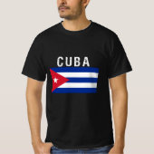 Cuba, vlag van Cuba T-shirt (Voorkant)