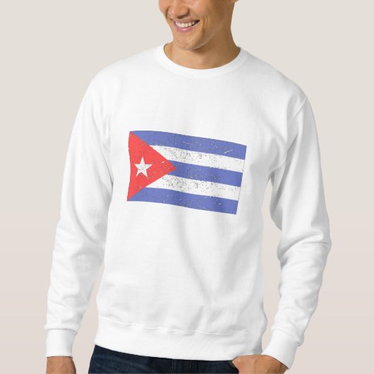 Cuba-vlag (verhit) trui (Voorkant)