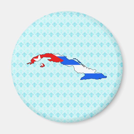 Cuba-vlag — volledige grootte magneet (Voorkant)