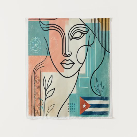 cuba vlag wandkleed (Voorkant)