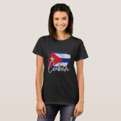 Cuba vlaggen Cubaanse Pride Roots T-shirt (Voorkant volledig)