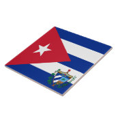 Cuba-vlaggen Tegeltje (Zijkant)