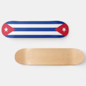 Cuba vlaggen, twee keer persoonlijk skateboard (Horizontaal)