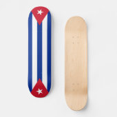 Cuba vlaggen, twee keer persoonlijk skateboard (Voorkant)