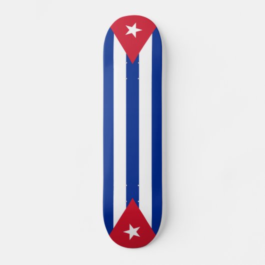 Cuba vlaggen, twee keer persoonlijk skateboard (Voorkant)