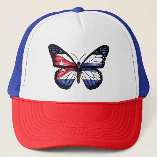 Cuba vlinder monarchvlag trucker pet (Voorkant)