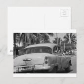 Cuba-wagen Briefkaart (Voorkant / Achterkant)